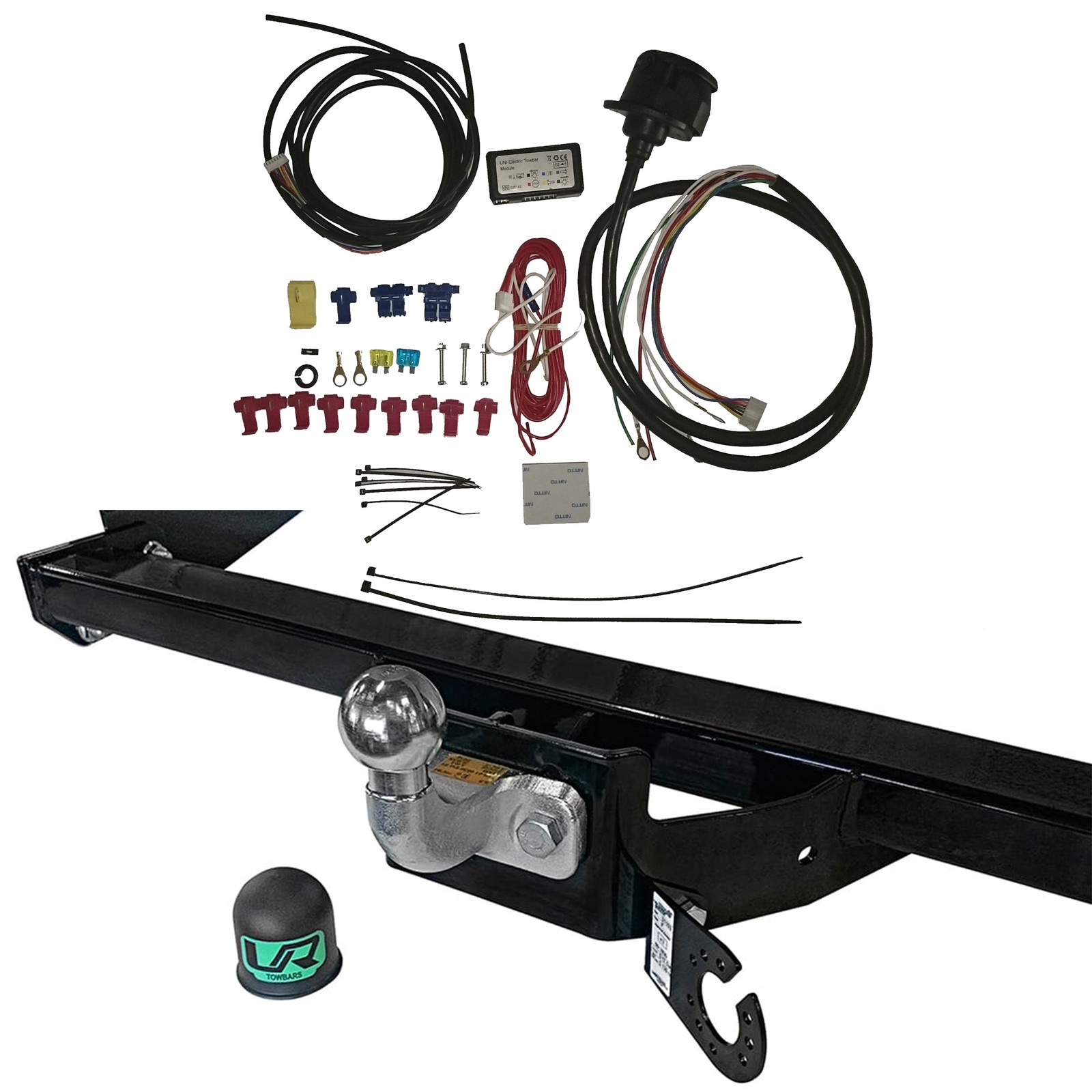 Fixed Flanged Towbar + 7 Pin Wiring For MAN TGE VAN, Volkswagen CRAFTER VAN