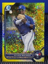 2022 Bowman Chrome ESTIVEN MACHADO Blue Jays 1st Bowman Yellow Diamond 38/75