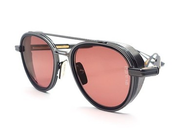 DITA EPILUXURY 4 Sunglasses DES004-52-07 Black Iron-Rose 52 New