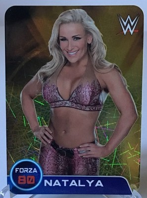 Natalya Nattie Neidhart wwe Euro Lamincards Prism Foil 2014 Card    