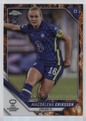2021 Chrome UEFA Women's Champions League 20/75 Magdalena Eriksson Rookie RC 1o2