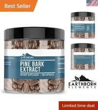 Pine Bark Extract, 200 Capsules, Pure  Undiluted, No Additives