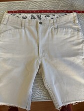 Ben Davis Beige Chino Shorts Men's Regular Fit Flat Front Button Fly 9in
