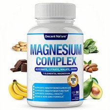 Supports Restful Sleep  Muscle Health, Free Magnesium Complex, 90ct