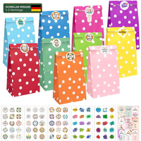 PapiertüTen 40 StüCk Bunt Mit 84 Aufkleber GeschenktüTen FüR Kindergeburtstag