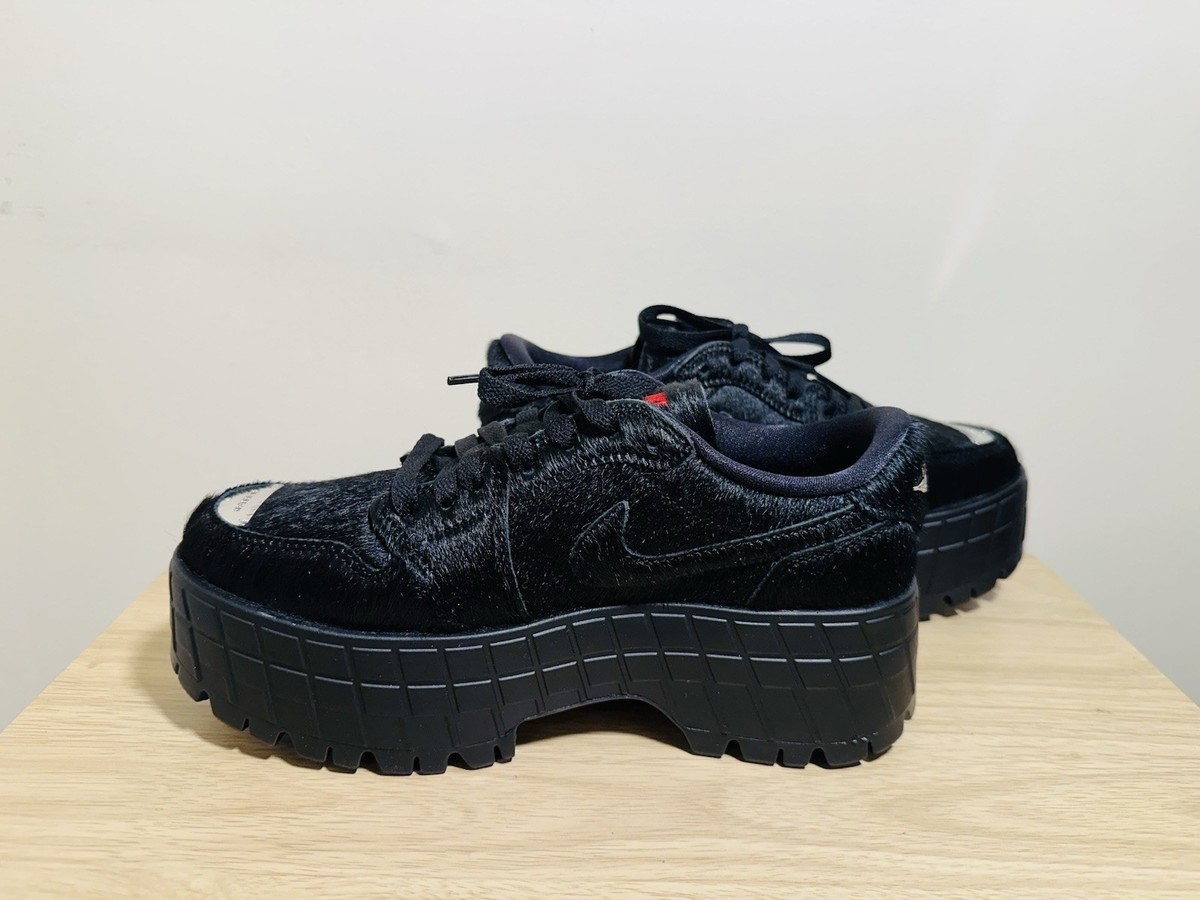 Nike Air Jordan 1 Brooklyn Low athletic shoes black pony