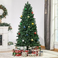Homcom KüNstlicher Weihnachtsbaum 180 Cm Kieferbaum KüNstlich Mit 724 Zweigen