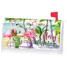  Merry Christmas Hawaii Beach Flamingo Decoration Merry Christmas Flamingo