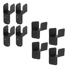 4x Post Anchor Connector Post Base Bracket for Pergola Truss Framing Rafters