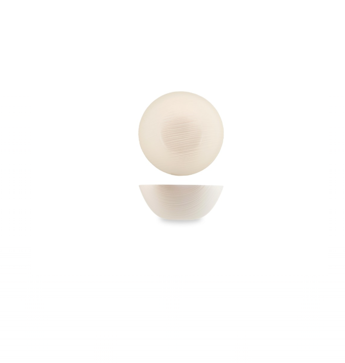 H&H 6 Silk Glass Cups Effect Satin Peral 15 Cm