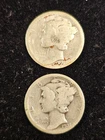 1921 1921 D MERCURY DIME RARE DATES AG G GET BOTH LOT 10C BOOK FILL 1