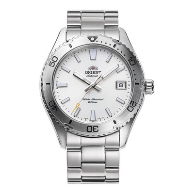 Automatikuhr ORIENT MAKO RA-AC0Q03S30B Stahl Weiß Sub 200mt