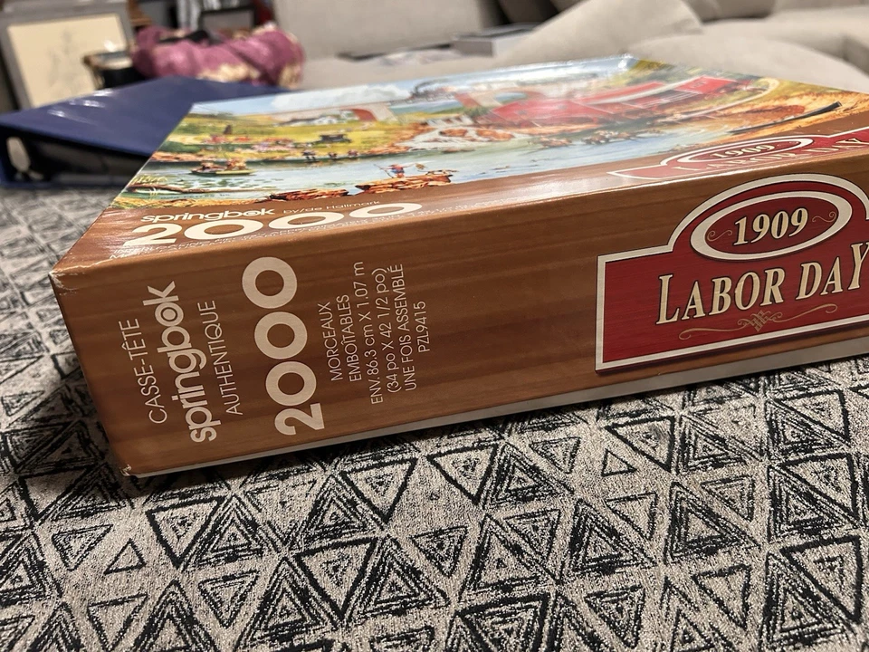 Springbok "1909 Labor Day" 2000 Piece  34" x 43" Jigsaw Picture Puzzle - Image 2 of 3