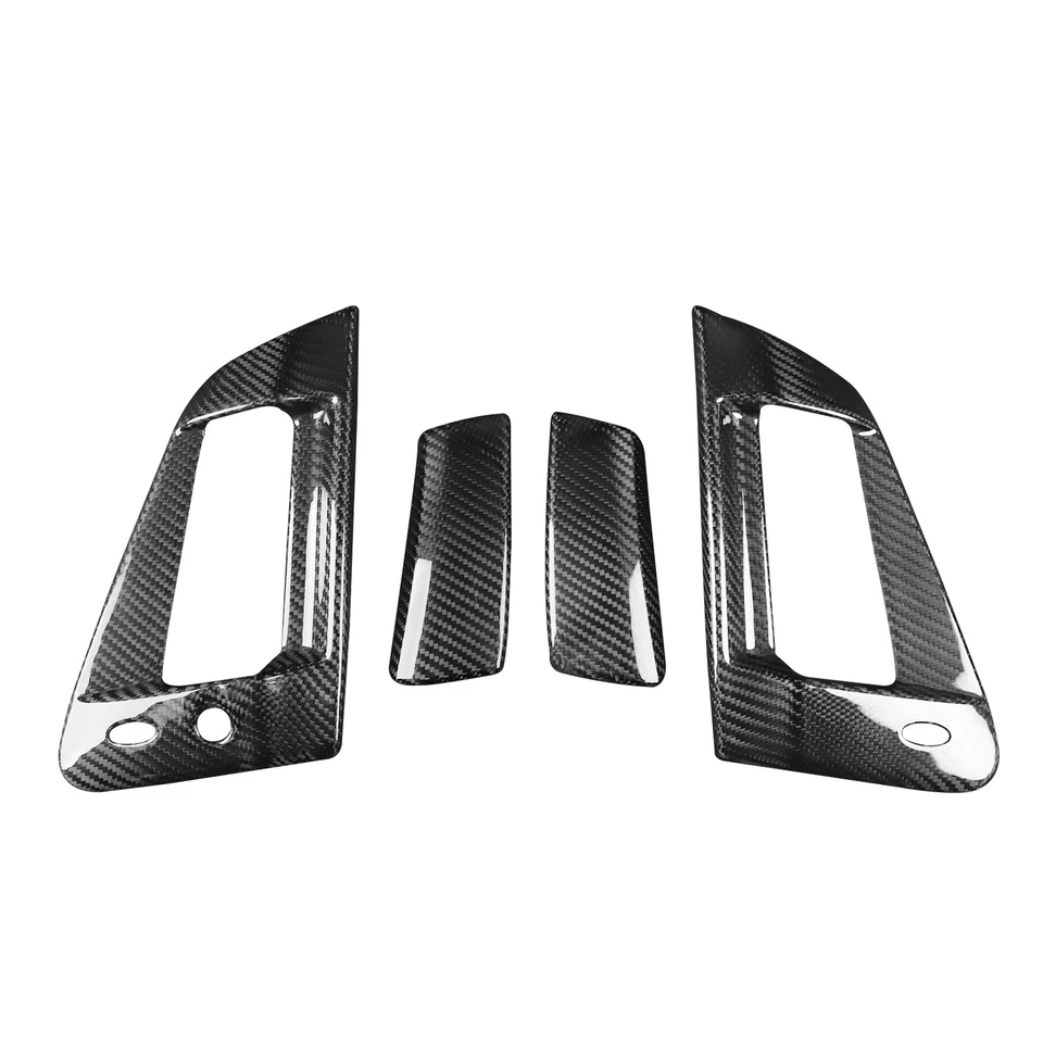 4x Dry Carbon Fiber Exterior Door Bowl Handle Trim Cover For Nissan 370Z 2009-20 - Image 3 of 4