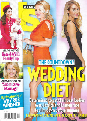 Us Weekly Magazine Jessica Simpson Lauren Conrad Kate Middleton Candace Bure