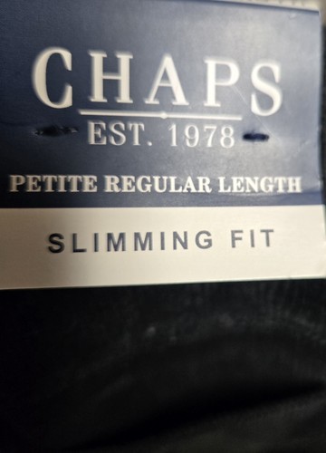 Chaps Slimming Fit Corduroy Pants Womens 14 Petite Short Black Straight Leg NEW - Picture 5 of 8
