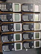 Lot of 10 Texas Instruments TI-84 Plus Graphing Calculator Yellow School Prop