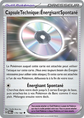 Pokemon Karte Technische Kapsel: Spontan Energetisierend 179/182 Selten Defekt