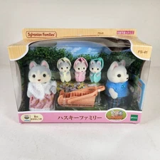 Sylvanian Families Husky Family FS-41 Set Calico Critters Japan Dog Dolls