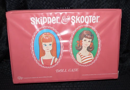 Vintage Ideal Skipper & Skooter Doll Case Clothing Accessories  2 Dolls Estate