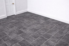 1:12 Scale Dolls House Miniature &ndash; Grey Granite Stone Tiles Flooring Sheets x2