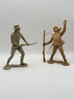 Vintage LOUIS MARX Cowboys & Pioneers 1964 Riflemen 6” Plastic Figures Lot Of 2
