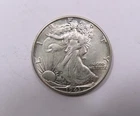 WWII USA United States Large Silver Walking Liberty Half 1943 SCARCE Nice