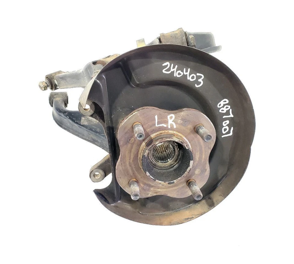 Nissan 240SX S13 1989 1990 escotilla OEM trozo de nudillo trasero izquierdo con brazos de control Foto 3 de 4