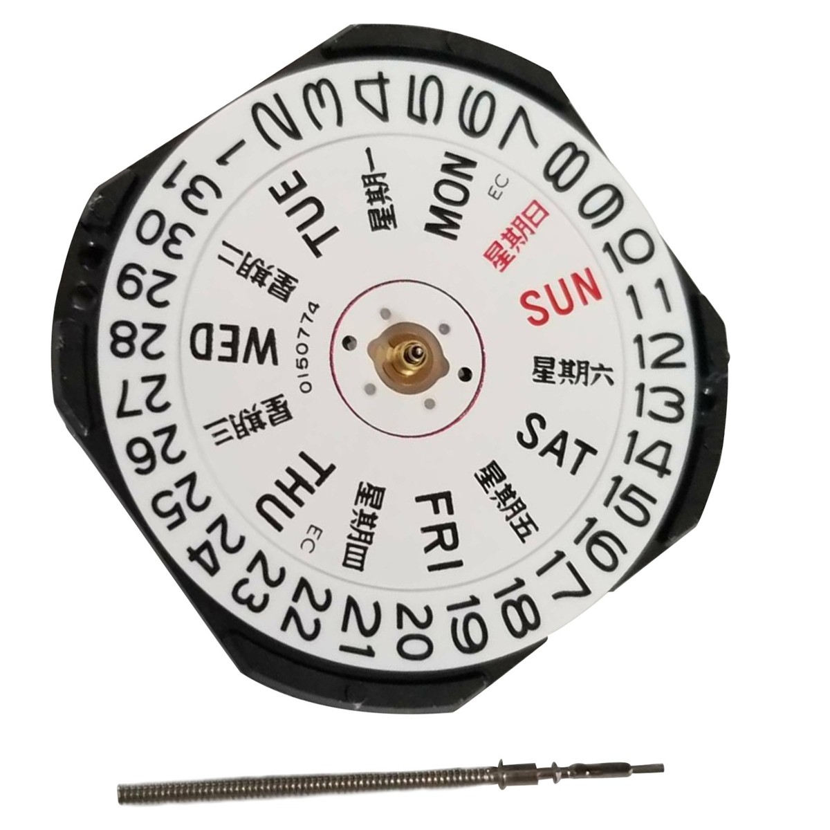 VX43E Quartz Watch Movement With Day Date For Seiko 7N43A V343