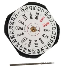 VX43E Quartz Watch Movement With Day Date For Seiko 7N43A V343 V348 V743 Y143