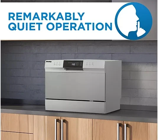 GRAN VENTA - Lavavajillas de encimera Danby de 6 juegos en plata (stock en EE. UU.) Foto 3 de 4