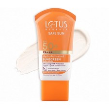 Lotus Herbals Safe Sun HydroActivated Sunscreen SPF 50 PA  50gm