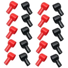 20Pcs Battery Terminals Boots Covers, 20x12mm Insulating Protector, Cable Lug 