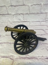 Vintage Civil War Replica Canon Brass Cast Iron Made In USA
