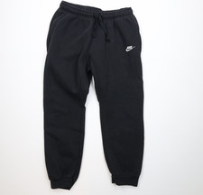 Vtg Y2K Nike Mens Medium Faded Travis Scott Mini Swoosh Sweatpants Joggers Black