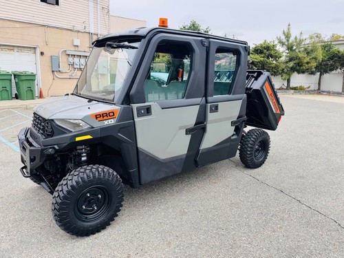 2024 POLARIS RANGER CREW, MIDSIZE, EPS, HARD CAB, PRO XD, READS ONLY 488 MIL.
