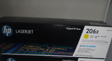 HP 206X/W2112X Yellow Toner Cartridge new sealed genuine