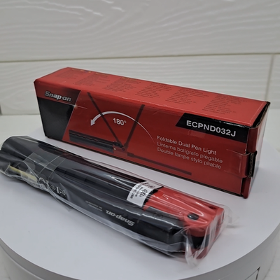 Snap-on Rechargeable LED Dual Pen Light ECPND032J Red Open Box