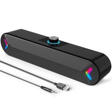 Computer Speakers PC Desktop Wired USB Sound Bar 10W Stereo Sound A39PRO