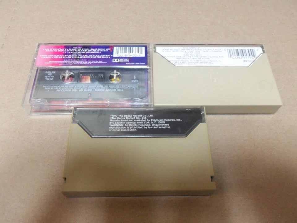 MOODY BLUES   Lot of 3 CASSETTES:  keys of the kingdom-other side of life-caught - Image 3 of 3
