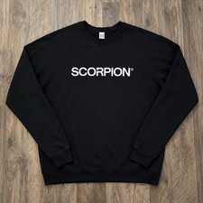 Scorpion Black Organic Cotton Crewneck Sweatshirt Made in USA Men’s Medium