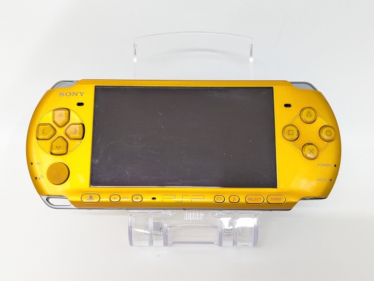 B5540 Sony PSP 3000 console bright Yellow Handheld system Japan w