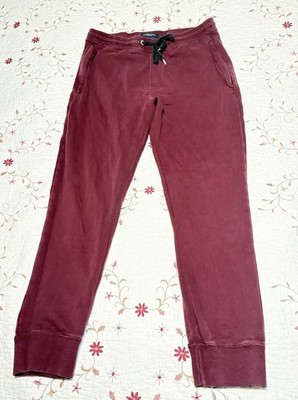 American Eagle Performance Joggers Men s Large Tall Maroon Red Pockets