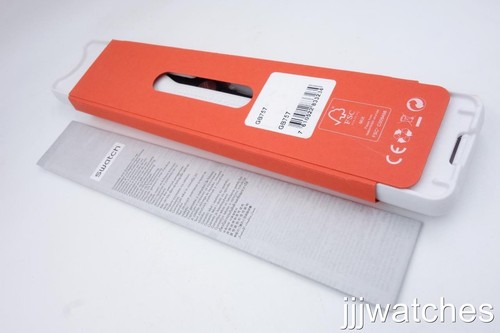 New Swiss Swatch OVER BLACK Silicone Black Dial Date Watch 34mm GB757 $75 - Picture 5 of 5