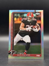 Tyler Allgeier 2025 Topps Chrome #17 Refractor Atlanta Falcons