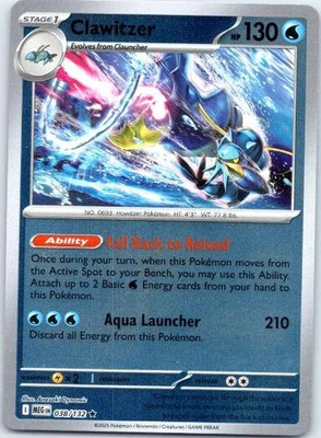 Clawitzer 038/132 Steam Siege Rare LP Pokemon TCG