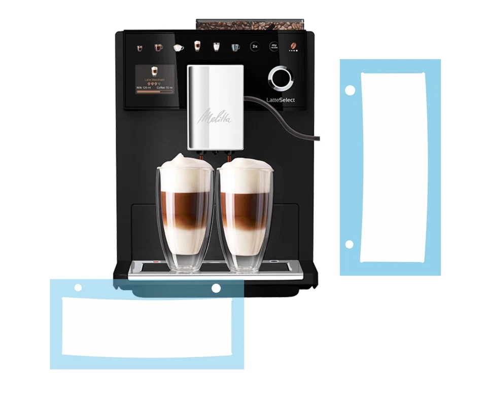 Schutzfolie für Melitta Latte Select - Tassenablage - Tropfblech - Abtropfblech