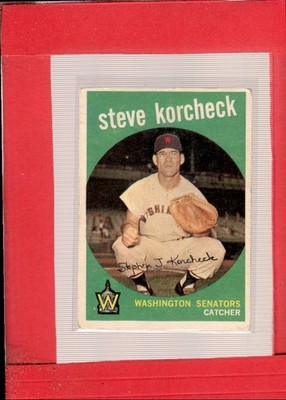 1959 Topps #284 Steve Korcheck VG Very Good Senators ID:66735