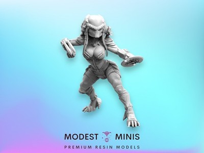 Bambini Vixen - Resin Sci Fi Cyberpunk Aliens Mini | Papsikels