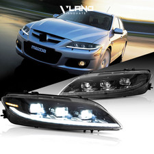 Vland Full Led Projector Headlights For Mazda 6 2003-2008 Wsequential Assembly